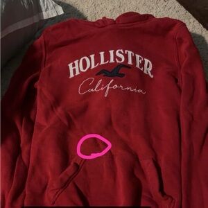 Hollister Women's Red Sweatshirt